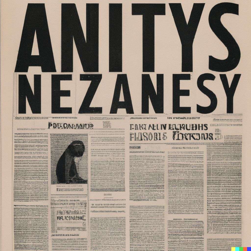 a representation of anxiety, front page of The New York Times, 1980